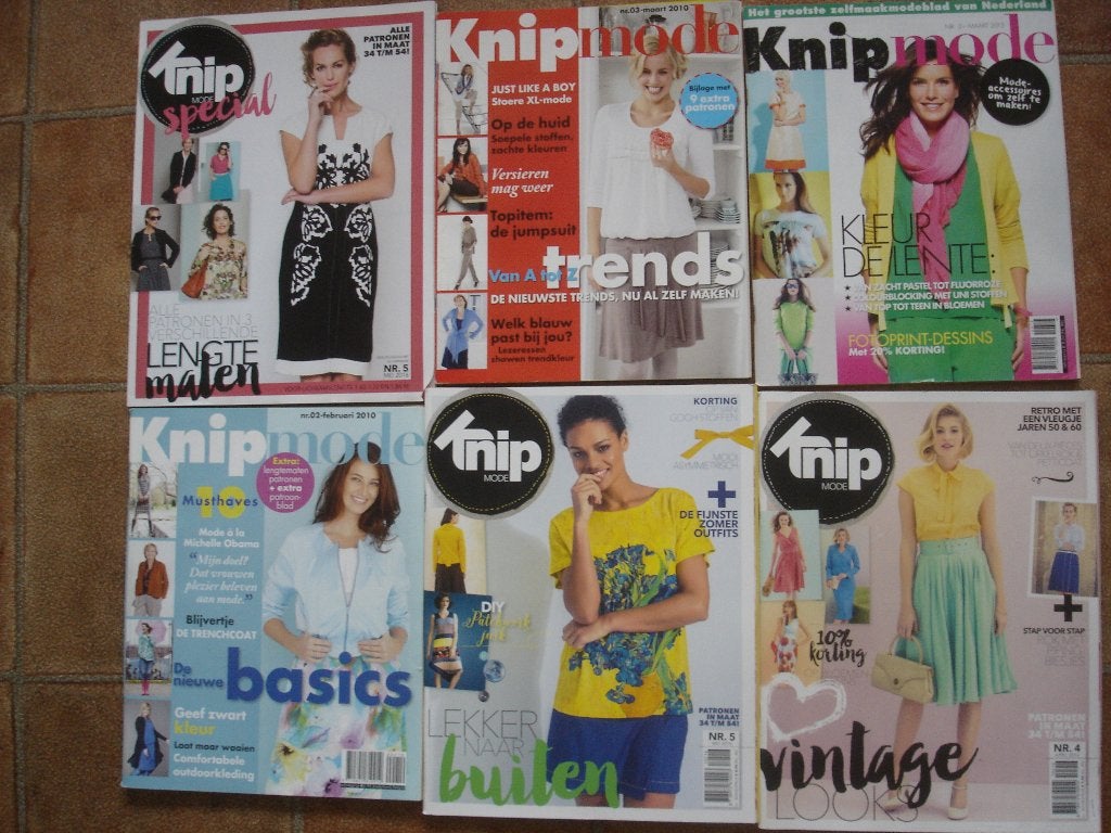 6 x Knip mode special // dames modeblad, Hobby & Loisirs créatifs, Autres types, Comme neuf, Enlèvement, Femme