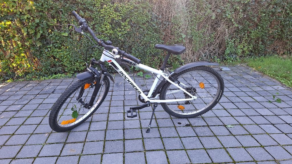 Rockrider ST100 Sport Trail 24" mountainbike – wit, Fietsen en Brommers, Ophalen, Gebruikt