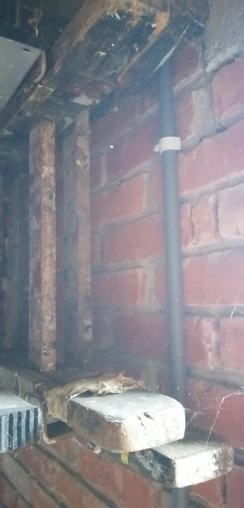 Houten uitschuifbare ladder, Doe-het-zelf en Bouw, Ladders en Trappen, Ophalen, Ladder
