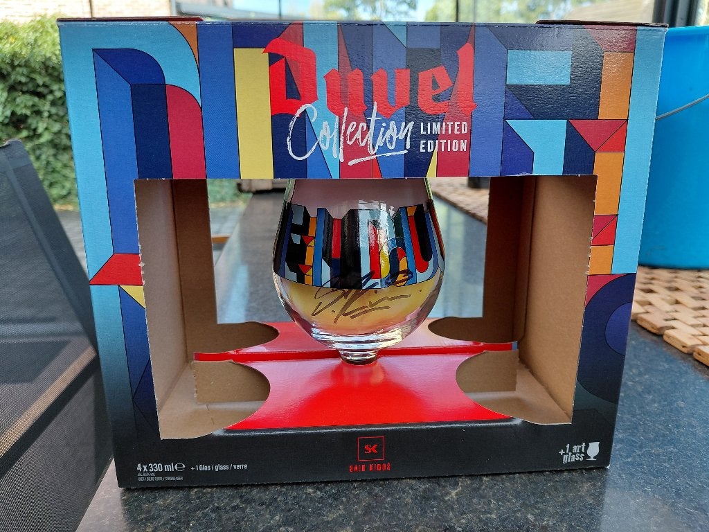 DUVEL glas Said Kinos met handtekening, Verzamelen, Ophalen, Nieuw, Glas of Glazen, Duvel