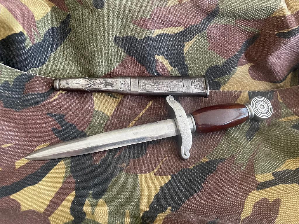 Dague Teno transformée en poignard de combat, Enlèvement ou Envoi, Couteau ou Poignard