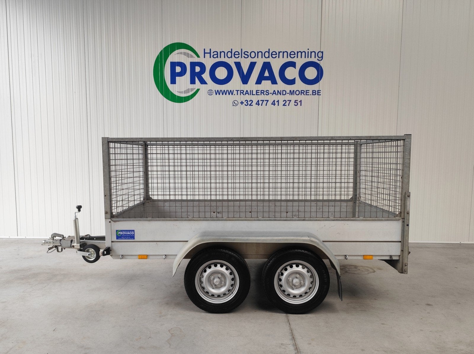 ANSSEMS dubbelas 750kg — keuringsvrij — perfecte staat, Auto diversen, Aanhangers en Bagagewagens, Ophalen