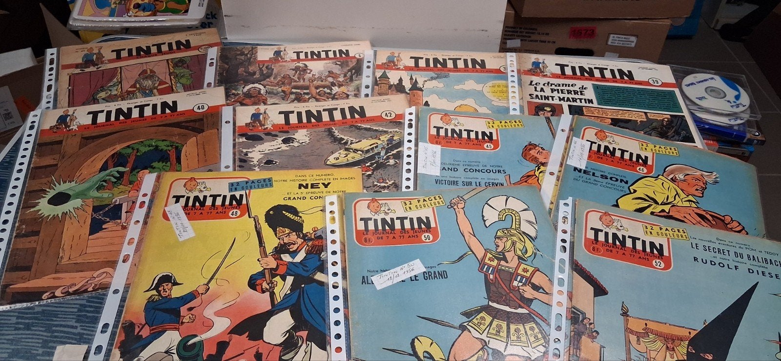 herge tintin lot de 11 hebdos, Livres, Enlèvement ou Envoi