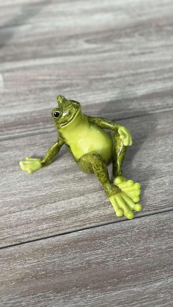 Beeldje van een liggende kikker, Verzamelen, Ophalen of Verzenden, Zo goed als nieuw