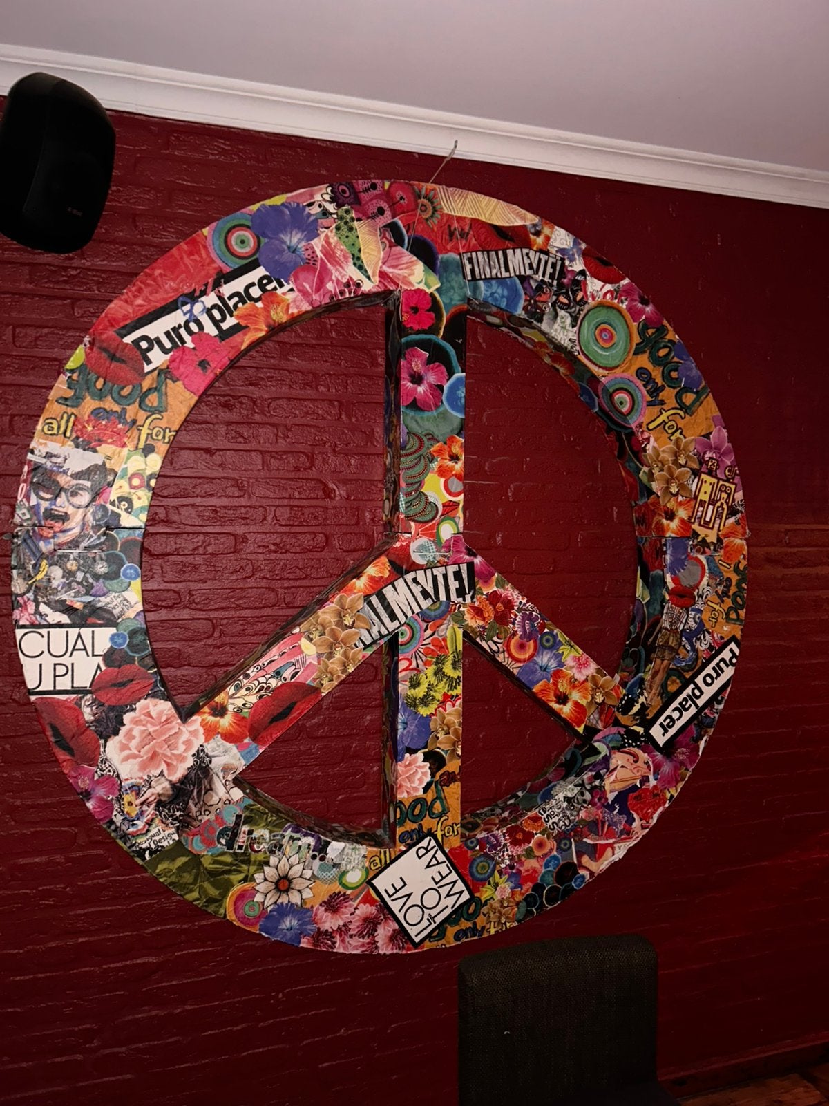 Peace teken Desigual, Ophalen
