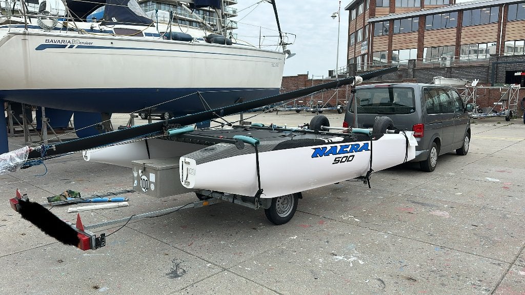 Remorque Catamaran trailer Harbeck 16/18ft, Sports nautiques & Bateaux, Enlèvement, Utilisé