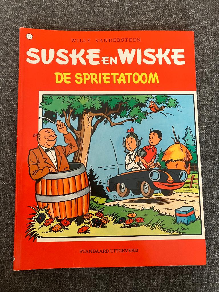 Suske en Wiske - 107 - De sprietatoom, Boeken, Eén stripboek, Ophalen of Verzenden, Gelezen