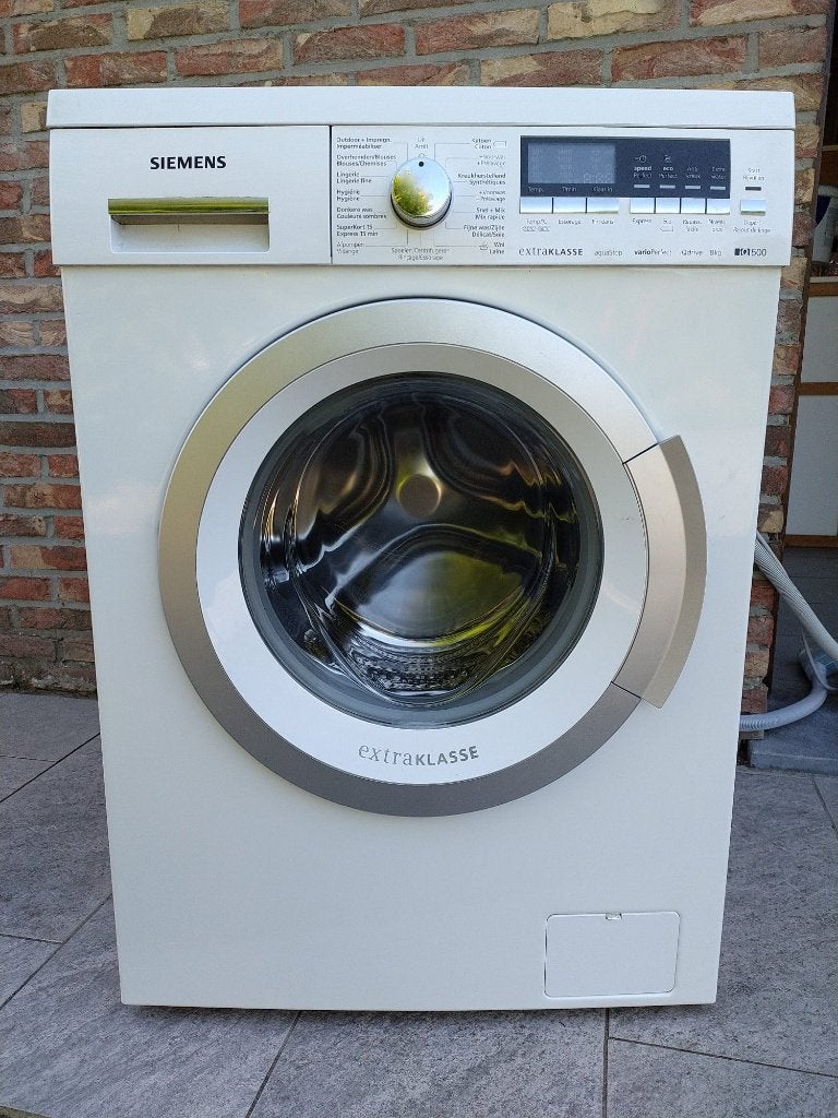 Machine à laver SIEMENS 8 KG IQ500, Electroménager, Lave-linge, 1200 à 1600 tours, 6 à 8 kg, 85 à 90 cm, Programme lavage à la main