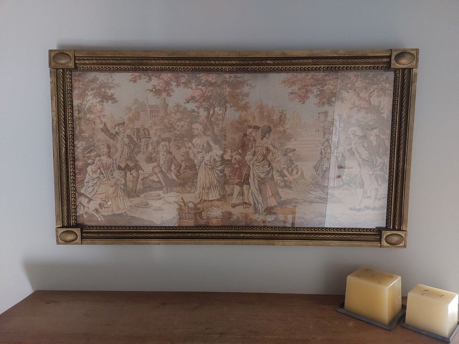 Peinture gobeline ancienne (tissée), Enlèvement
