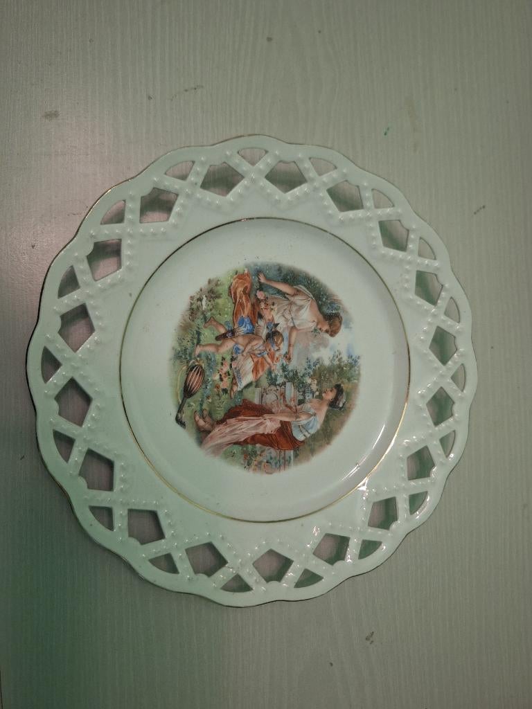 Duits porseleinen bord, Antiek en Kunst, Ophalen