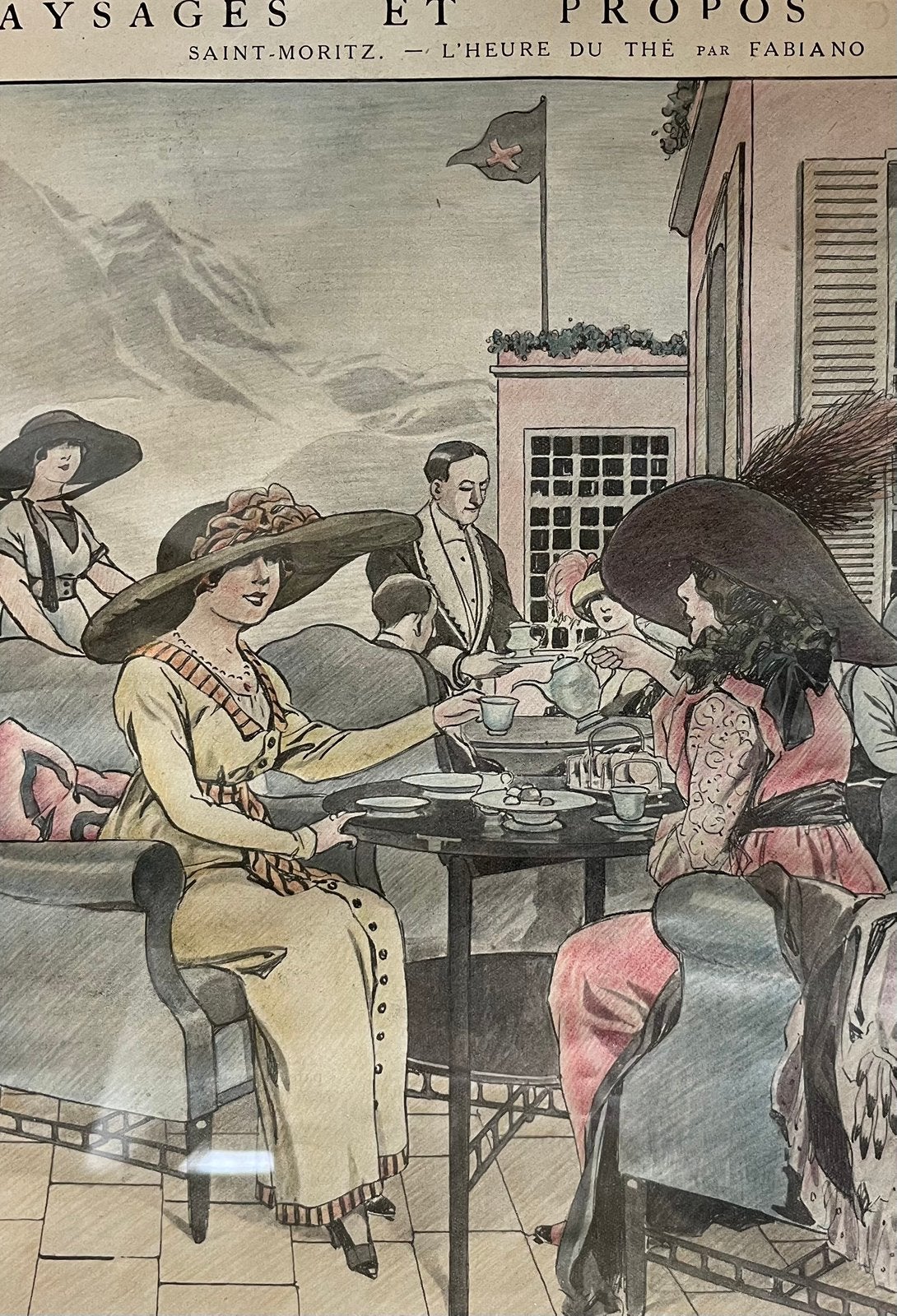 Humoristische prenten van Fabiano en Fourain begin 20e eeuw, Antiek en Kunst, Kunst | Etsen en Gravures, Ophalen
