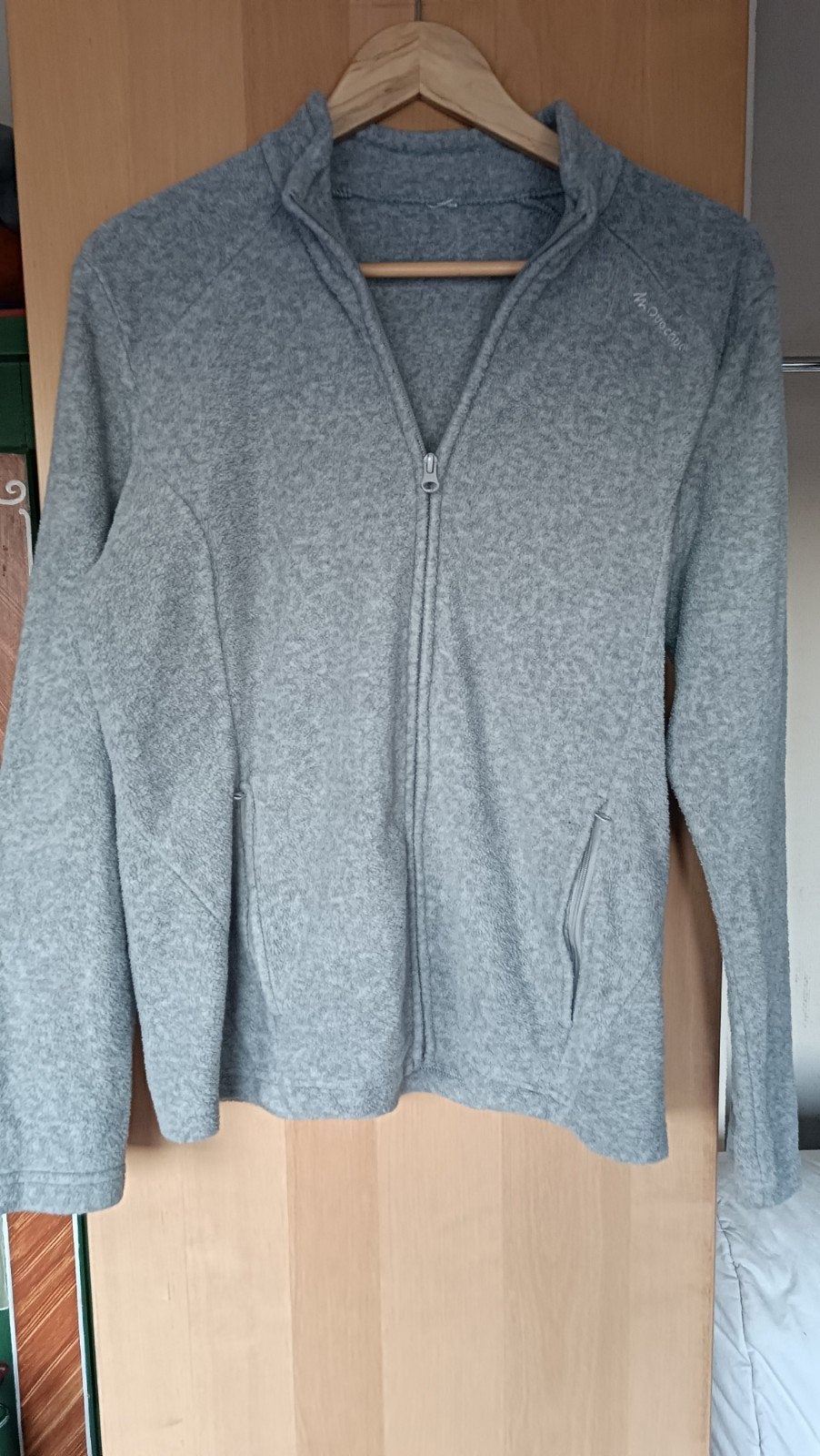 Grijze fleecejas * Quechua Decathlon, Kleding | Dames, Maat 42/44 (L), Ophalen of Verzenden, Zo goed als nieuw, Quechua