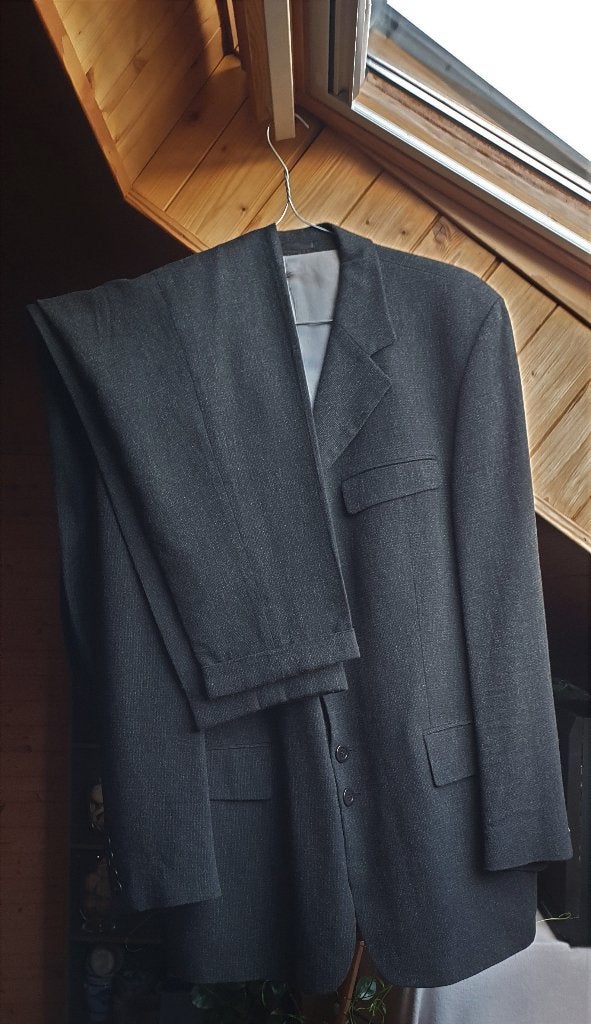 Herenkostuum, maat 50, Kleding | Heren, Kostuums en vesten, Ophalen of Verzenden, Zo goed als nieuw, Maat 48/50 (M), Grijs