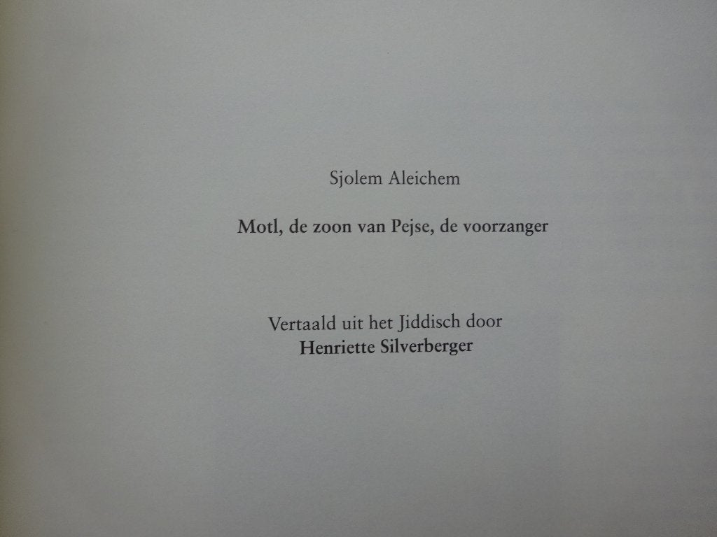 Eugeen Van Mieghem - Sjolem Aleichem - 2010, Enlèvement ou Envoi, Neuf, Peinture et dessin
