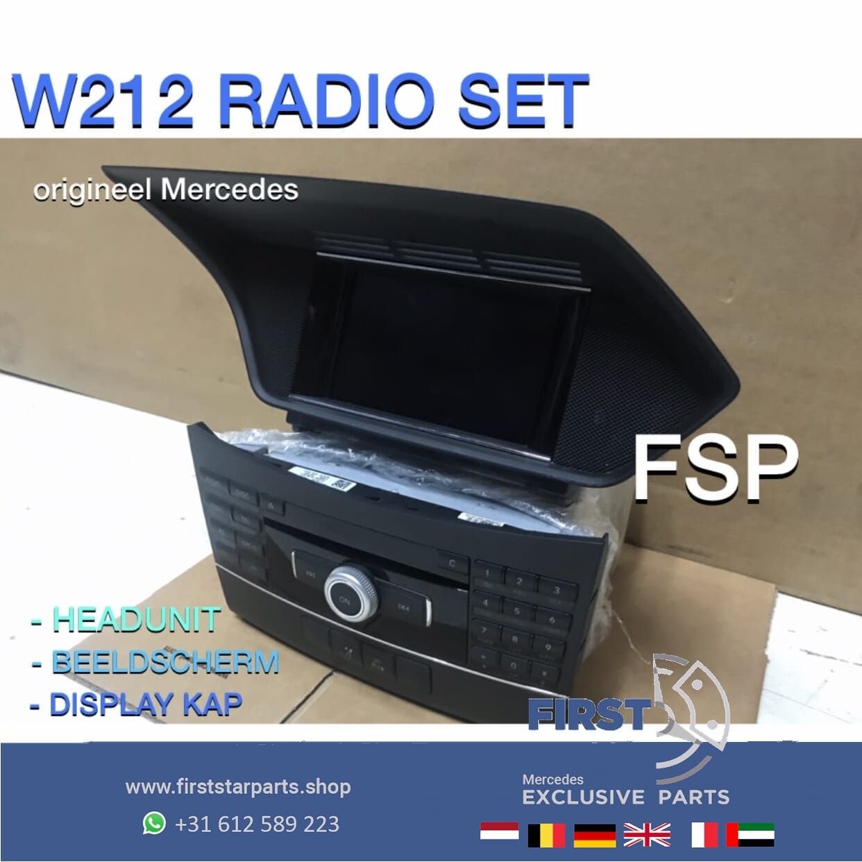 W212 NTG4 RADIO NAVIGATIE SET Mercedes E Klasse ORIGINEEL NA, Auto diversen, Autoradio's, Ophalen of Verzenden, -, -, -