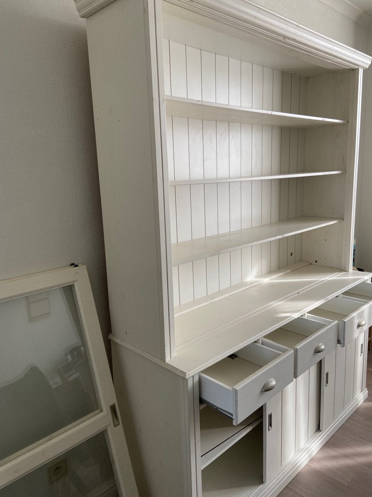 armoire de campagne contemporaine, Maison & Meubles, 25 à 50 cm, Avec tablette(s), 150 à 200 cm, Landelijk