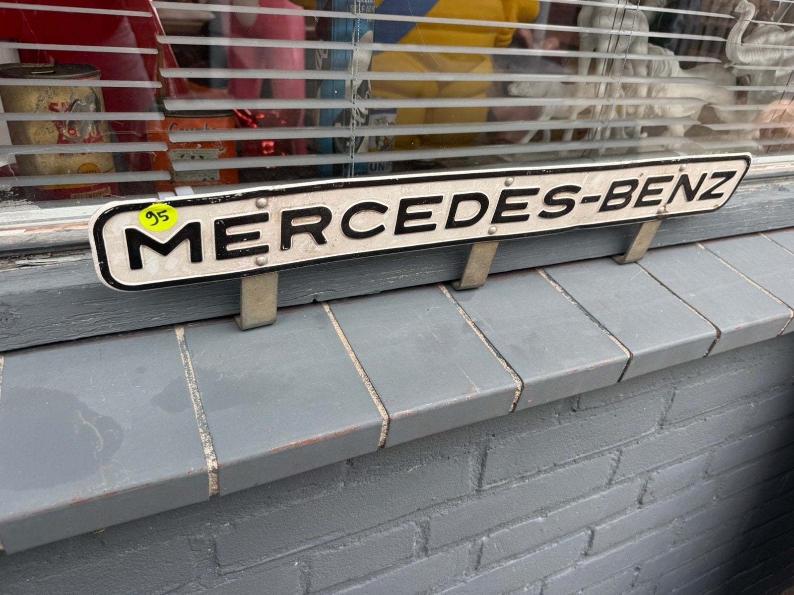 MERCEDES-BENZ oud truck reclamebord, Reclamebord, Gebruikt, ., Ophalen of Verzenden