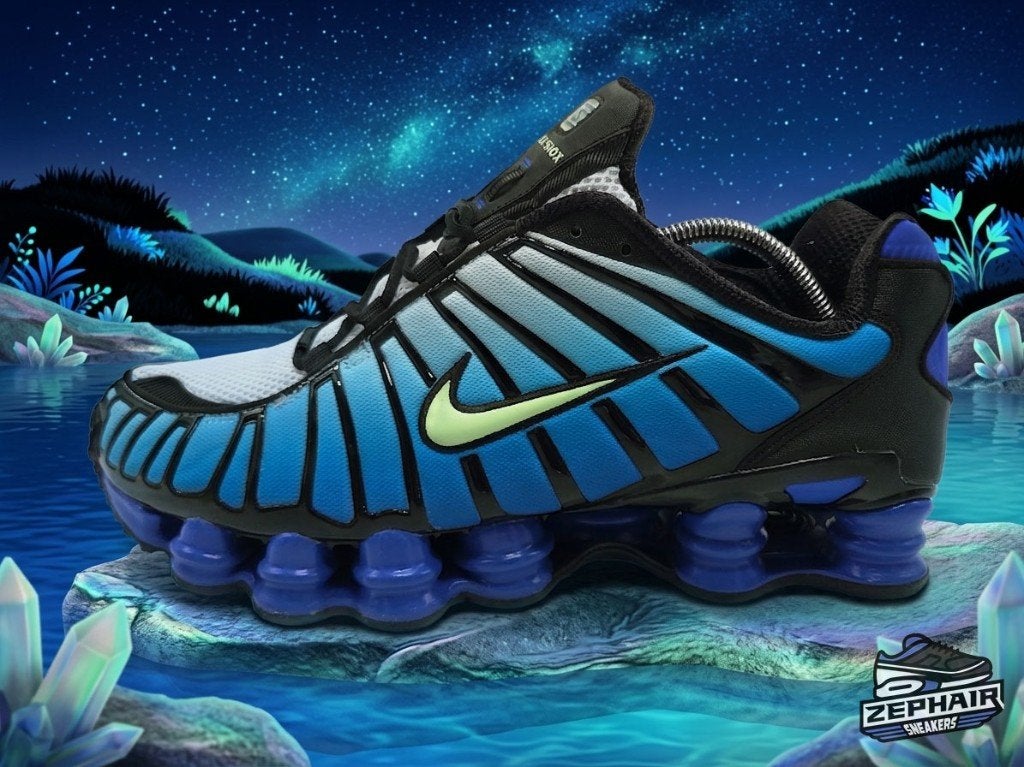 Nike Air Max Shox TL 'Vapor Green/Racer Blue' EU45 2024, Nike, Sneakers, Gedragen, Verzenden