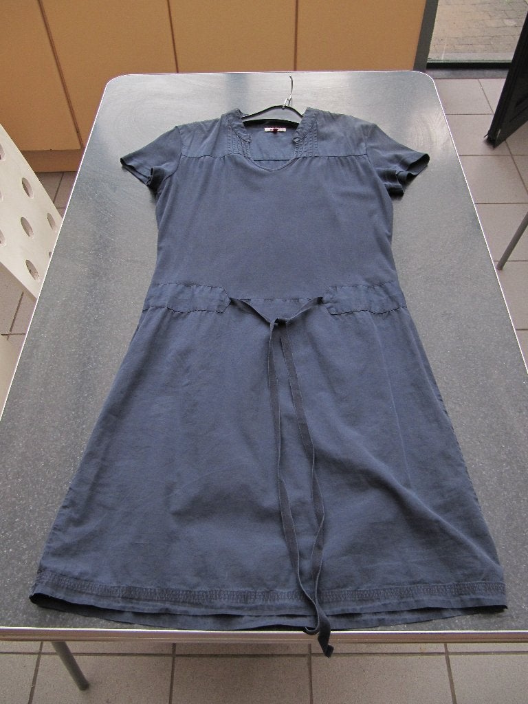 Jurk Only medium, korte mouw, marine blauw, Ophalen of Verzenden, Gedragen, Maat 38/40 (M), Blauw