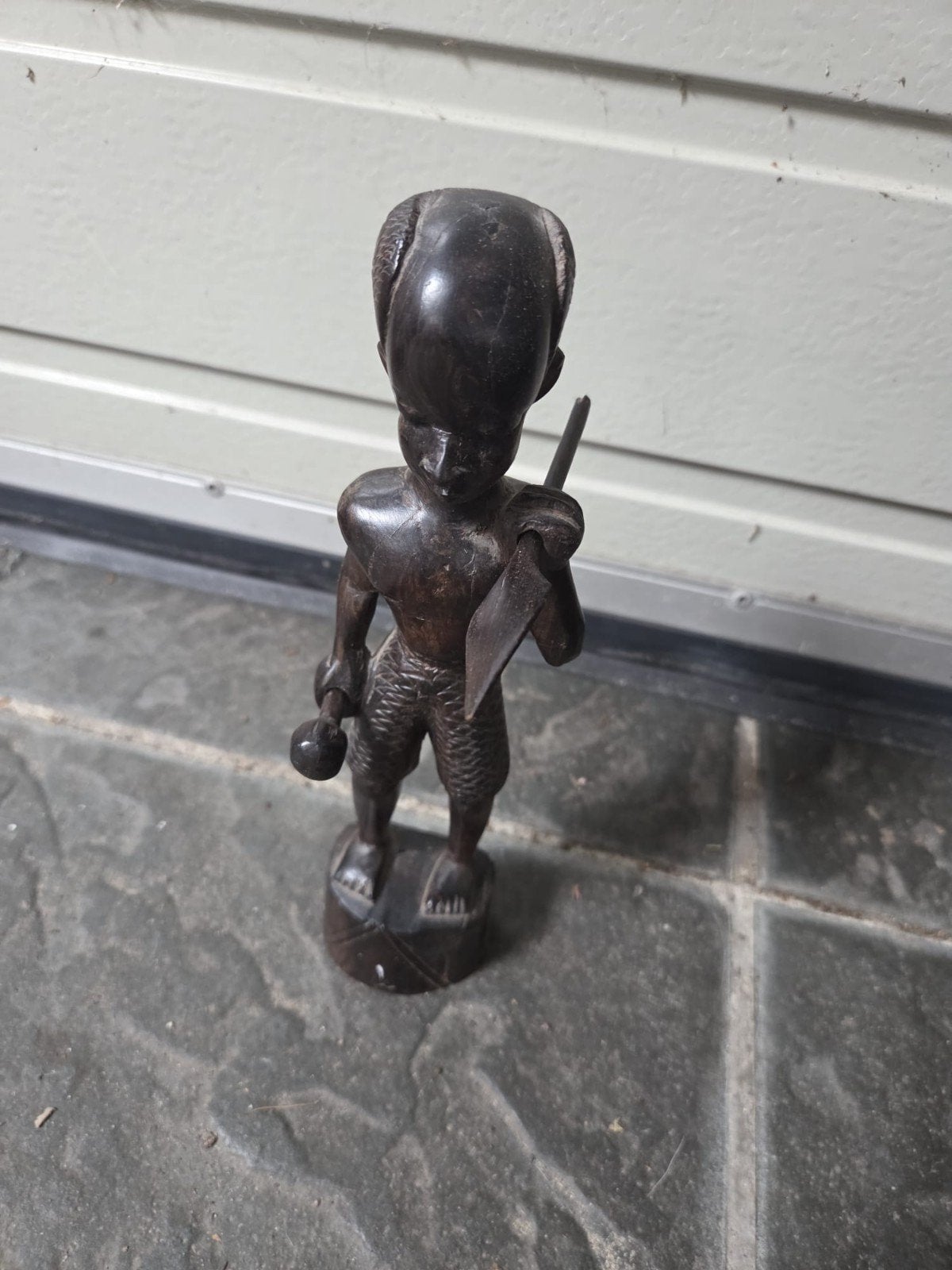 Afrikaans beeldje houtwerk, Verzamelen, Beelden en Beeldjes, Ophalen