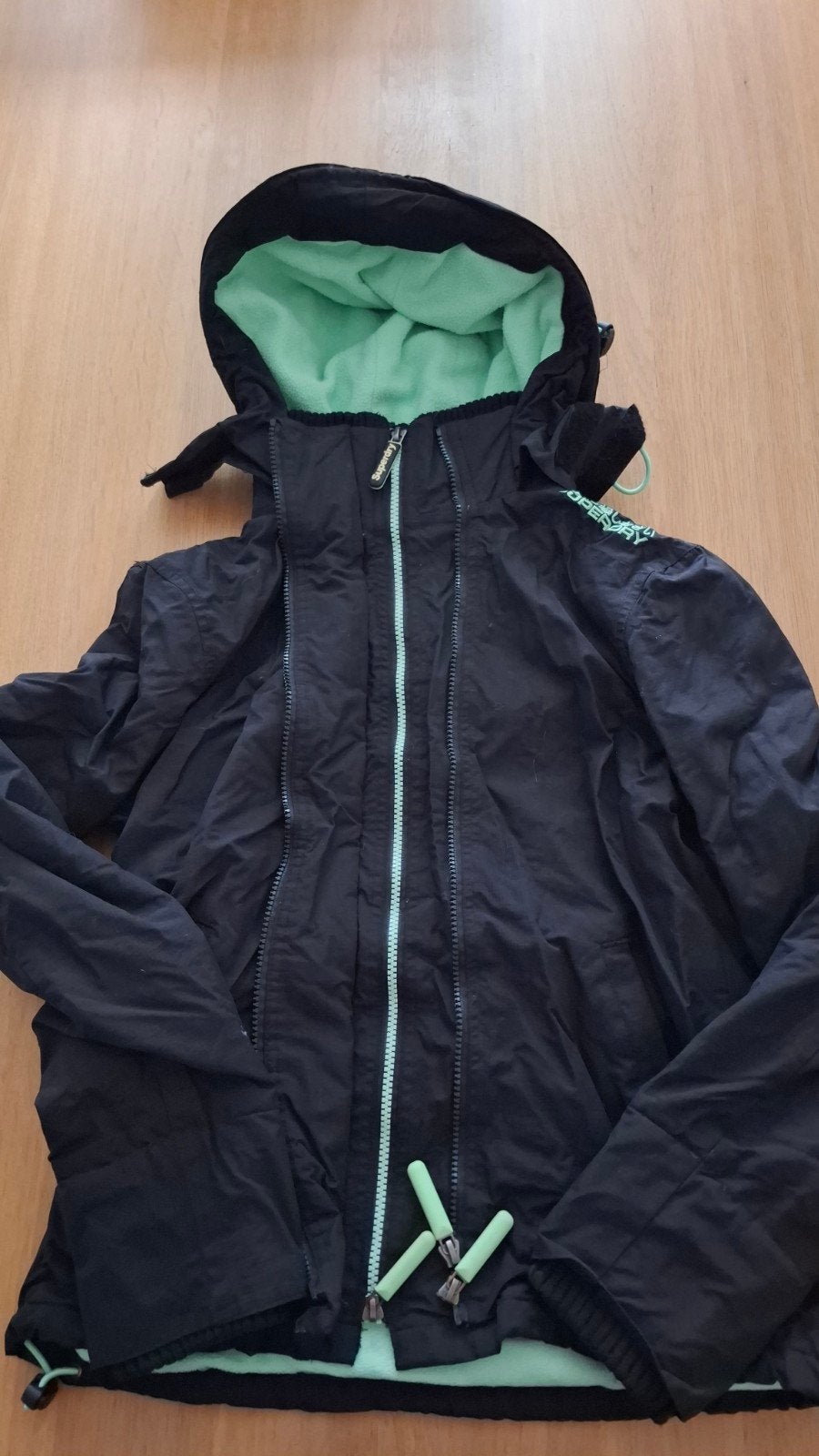 jas Superdry, Kleding | Dames, Jassen | Winter, Superdry, Ophalen, Maat 38/40 (M), Zwart