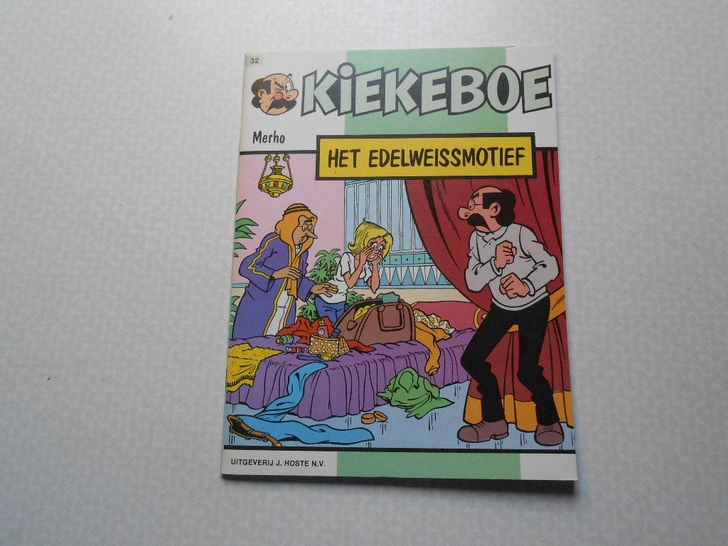 kiekeboe 32 Het edelweissmotief 1986 1 ste druk., Eén stripboek, Merho, Nieuw, Ophalen of Verzenden