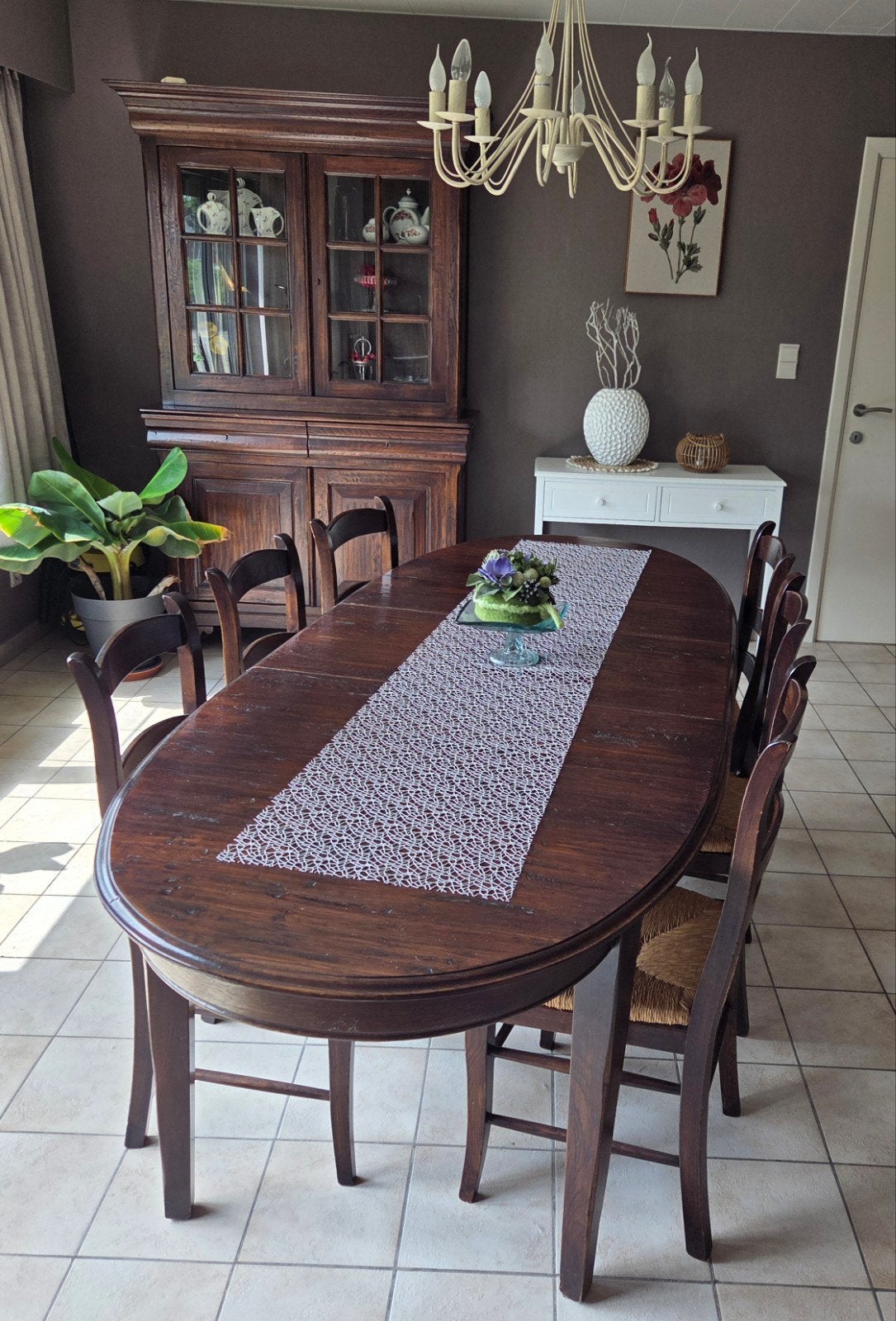 Prachtige eetkamer in massief eikenhout, Huis en Inrichting, Ophalen