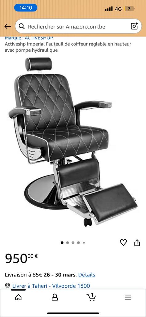 Siège Coiffure, Maison & Meubles, Chaises, Enlèvement, Comme neuf, Une