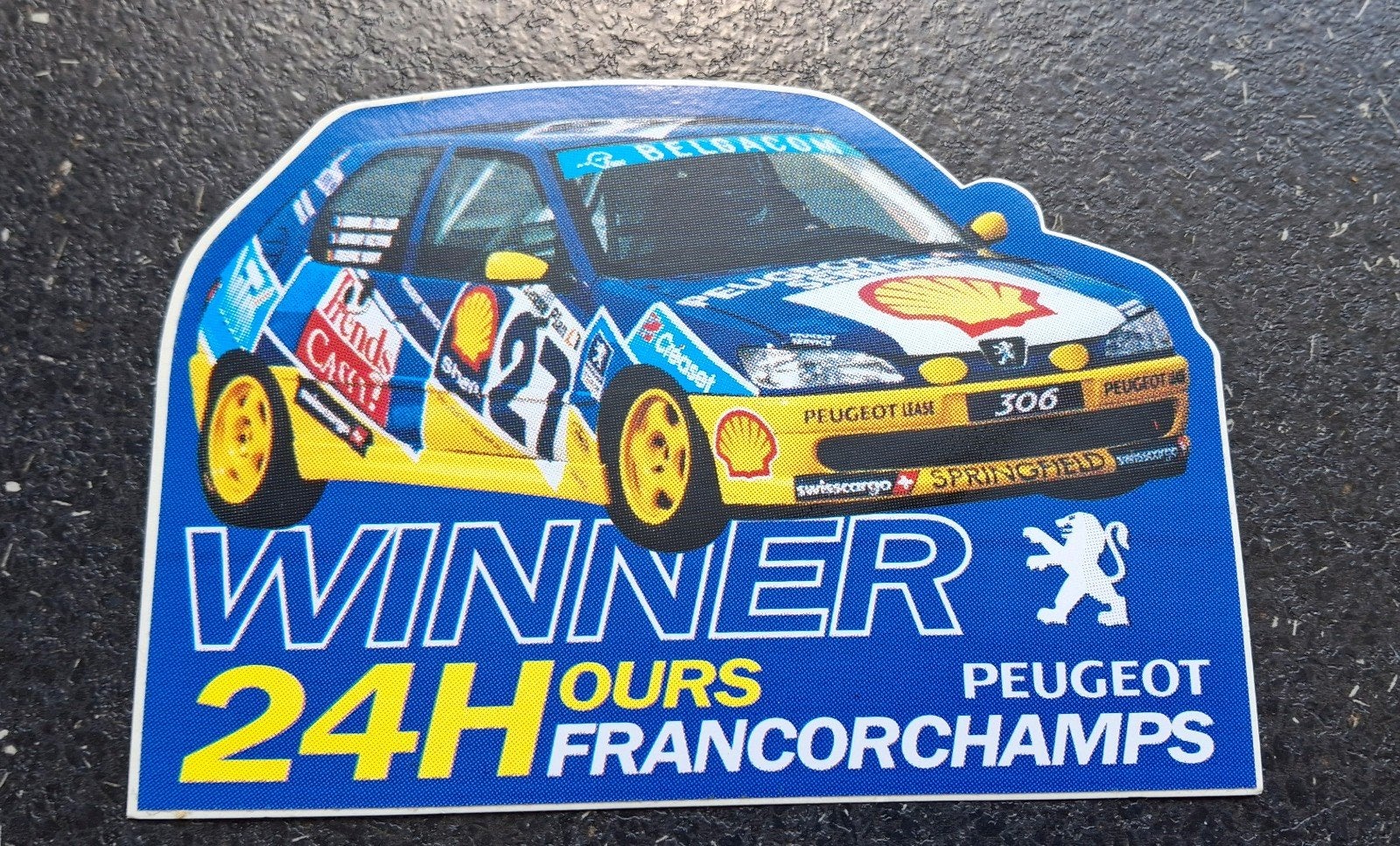 Autocollant rallye automobile Francorchamps Peugeot 306 24 h, Collections, Autocollants, Enlèvement ou Envoi, Comme neuf, Voiture ou Moto