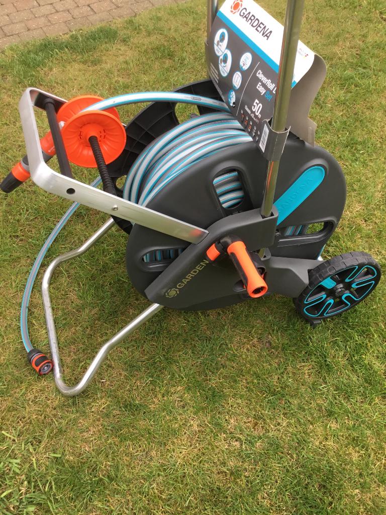 Gardena slangenwagen 50 m, Ophalen