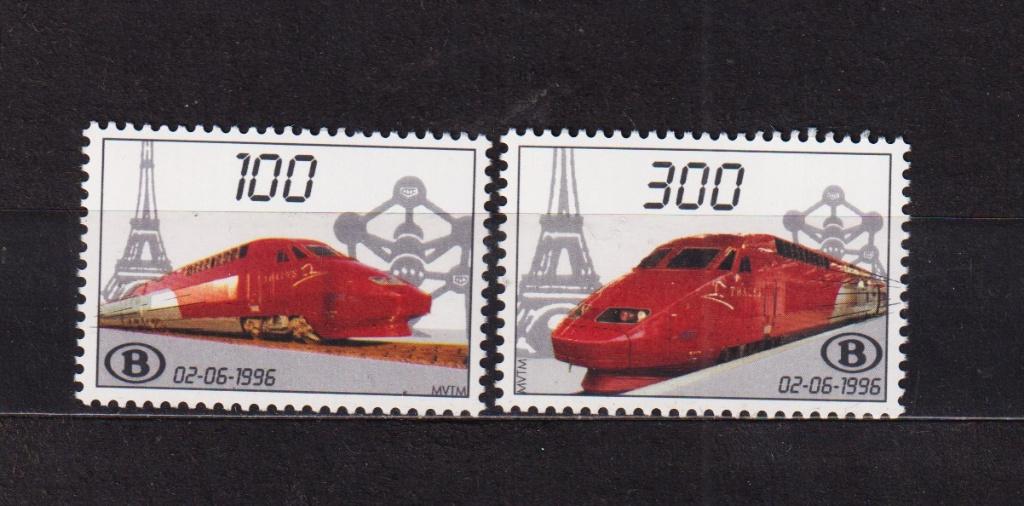 België Spoorwegvignetten 1996 TRV1-2 **, Verzenden, Postfris, Treinen, Postfris
