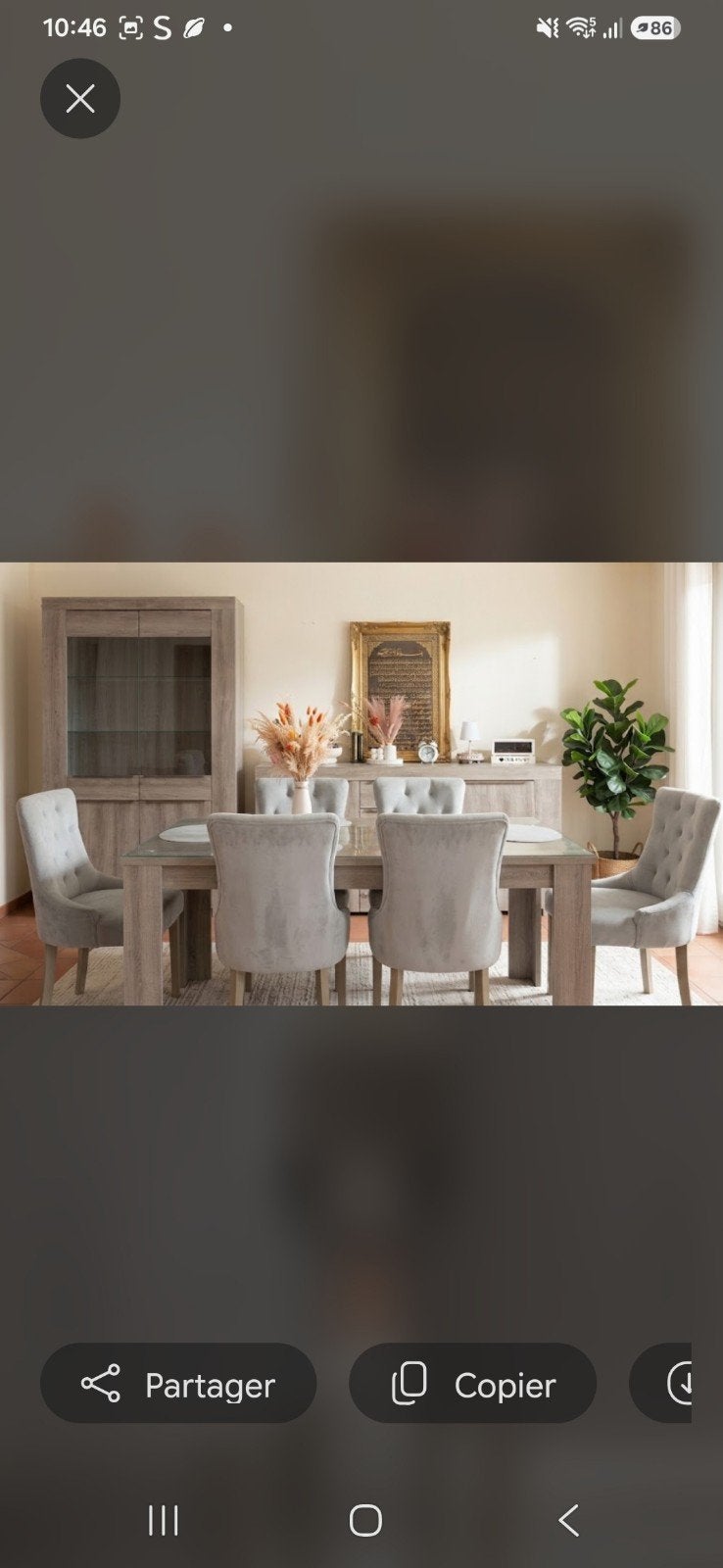 salle à manger complet, Maison & Meubles, Enlèvement, Gris