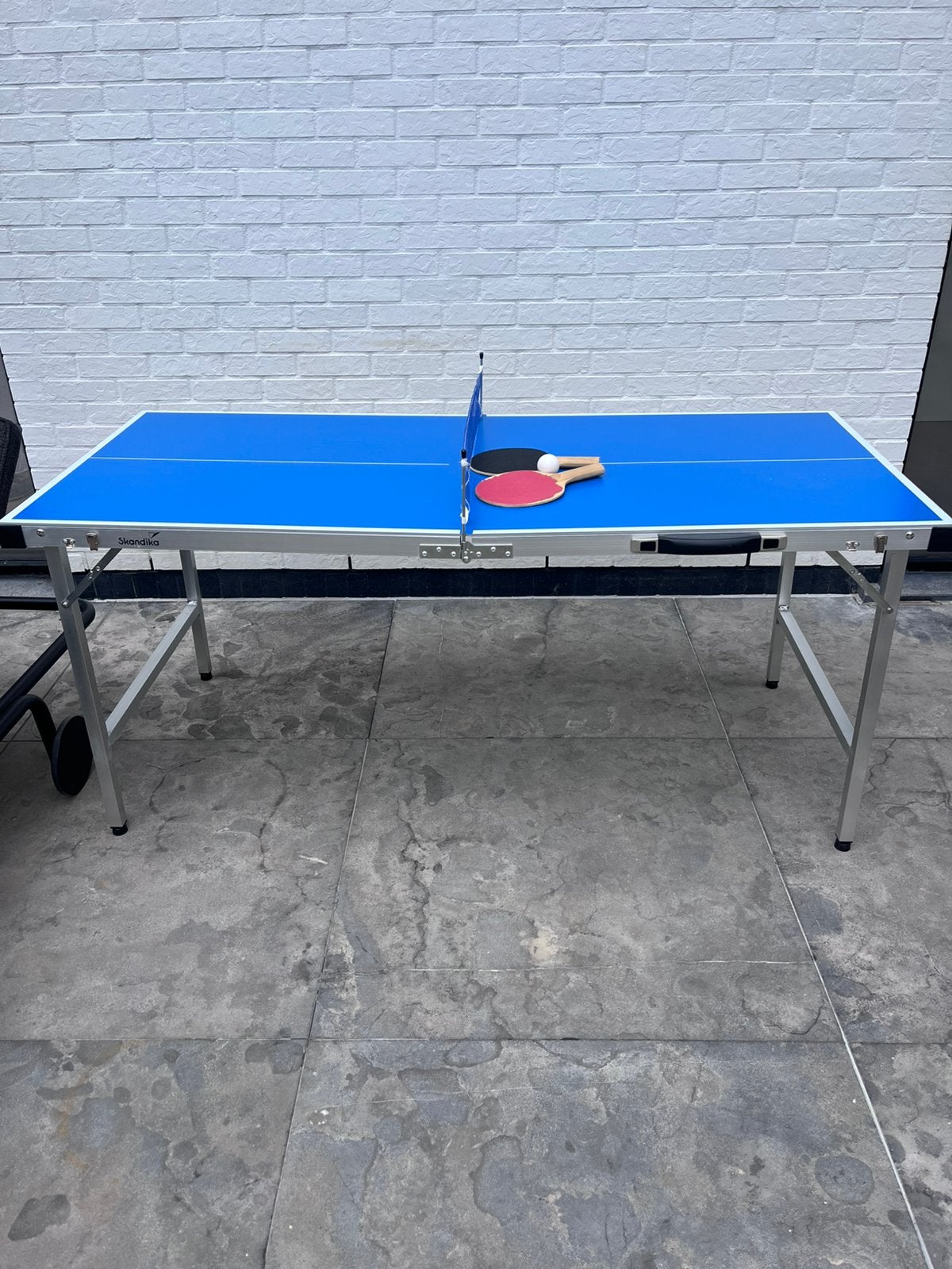Mini tennistafel Skandika, Sport en Fitness, Tafeltennis, Ophalen, Gebruikt