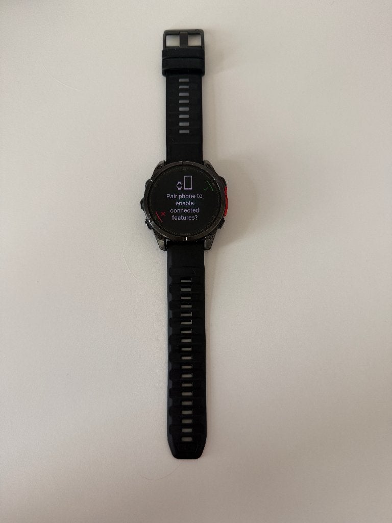 Garmin Fenix 8 - 47mm, AMOLED, Handtassen en Accessoires, Gebruikt, Garmin fenix 8 amoled, Zwart, Ophalen of Verzenden