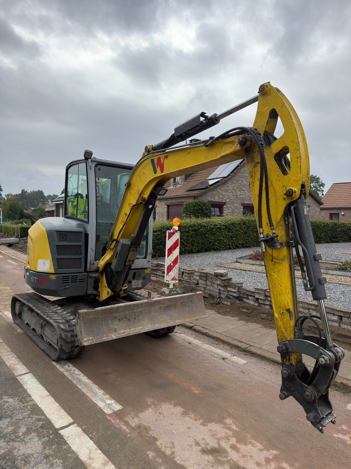 Wacker graafmachine, Enlèvement, Excavatrice