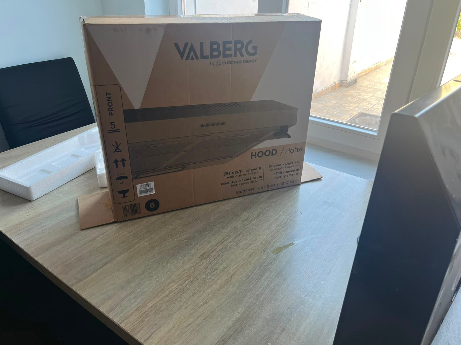 Hotte Valberg, Electroménager, Hottes, Enlèvement ou Envoi, Utilisé