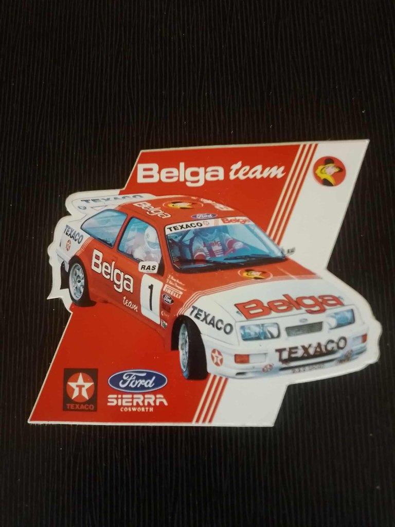 sticker Belga Ford Sierra, Verzamelen, Ophalen of Verzenden