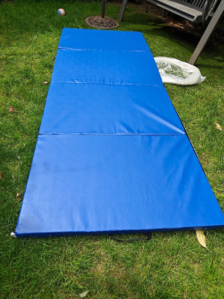 Gymnastiek opvouwbare turnmat 296/117/5, Enlèvement, Neuf, Bleu, Matériel