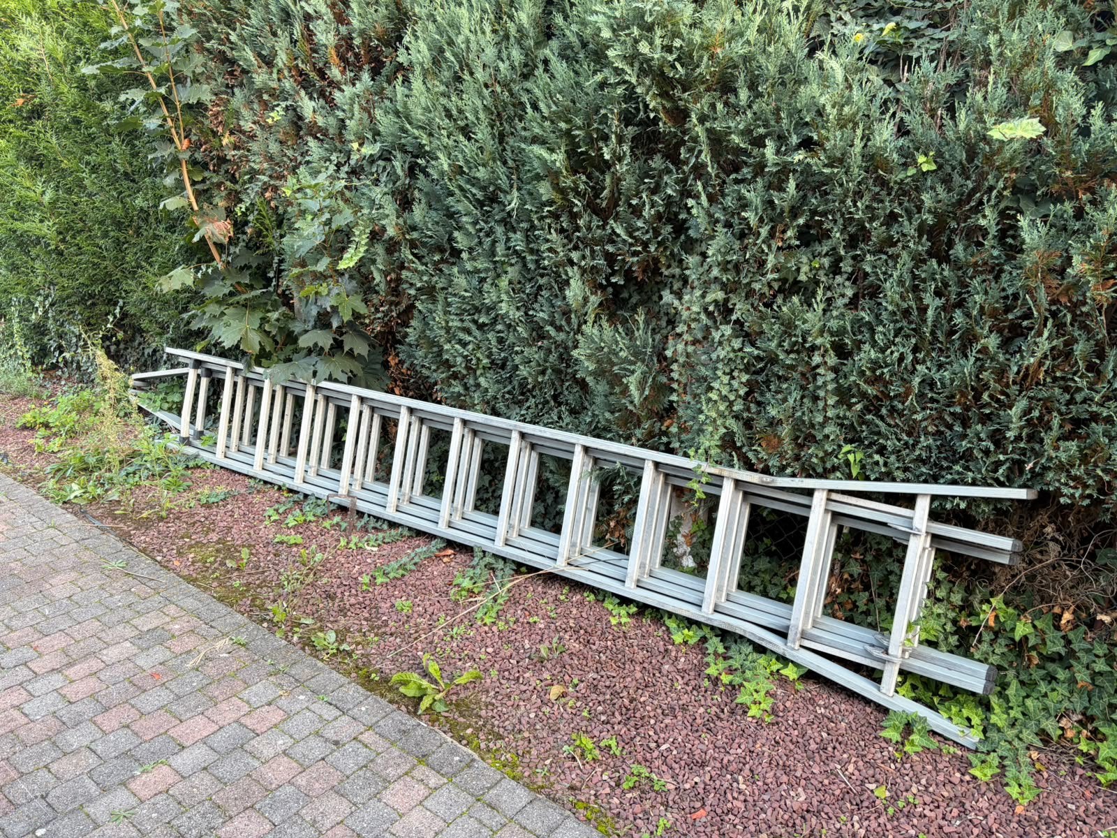 3 delige punt ladder, Doe-het-zelf en Bouw, Ophalen, Zo goed als nieuw, Ladder