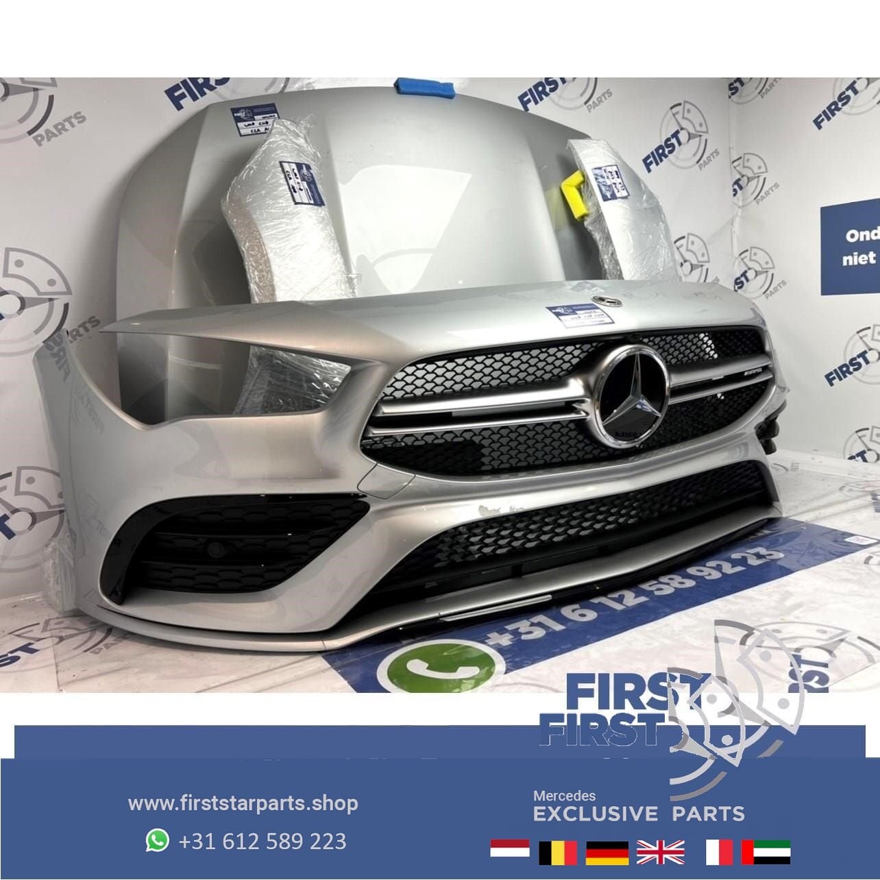 2022 W118 C118 CLA 35 AMG VOORKOP ZILVER GRIJS origineel Mer, Utilisé, -, Avant, -