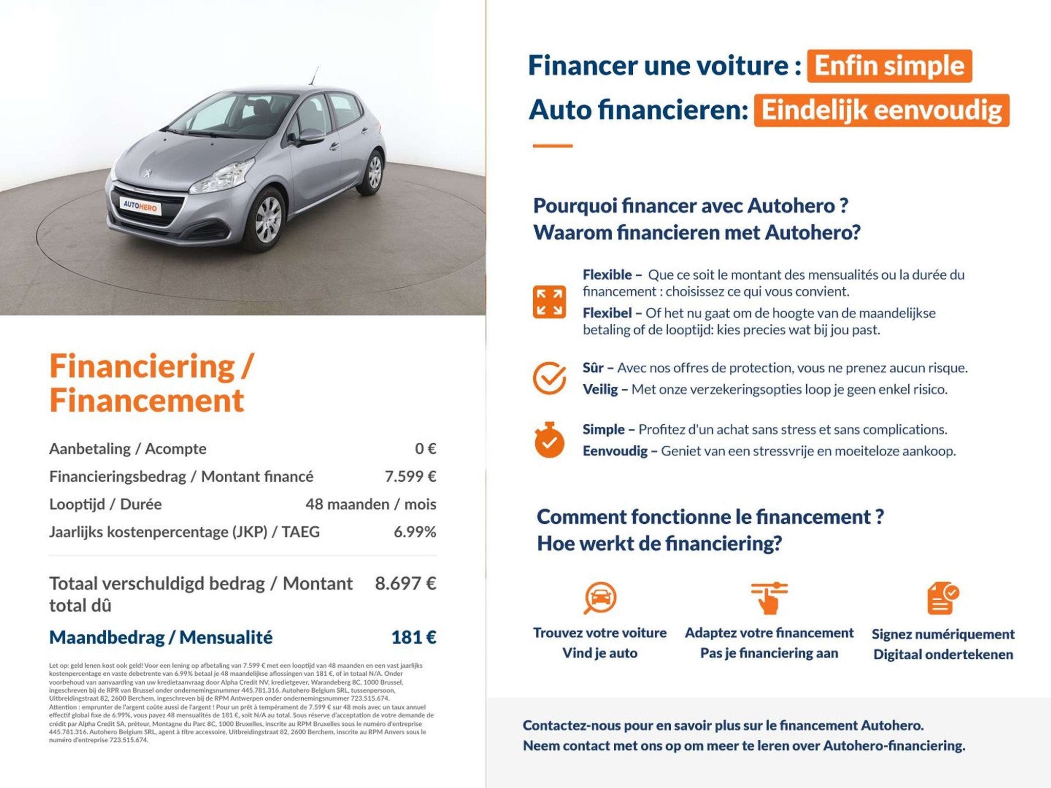 Peugeot 208 1.2 PureTech Like (bj 2018), Auto's, Voorwielaandrijving, Stof, 1199 cc, 5 deurs