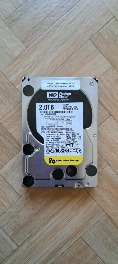 Disque dur WD Black 2 To, Enlèvement ou Envoi, SATA, HDD
