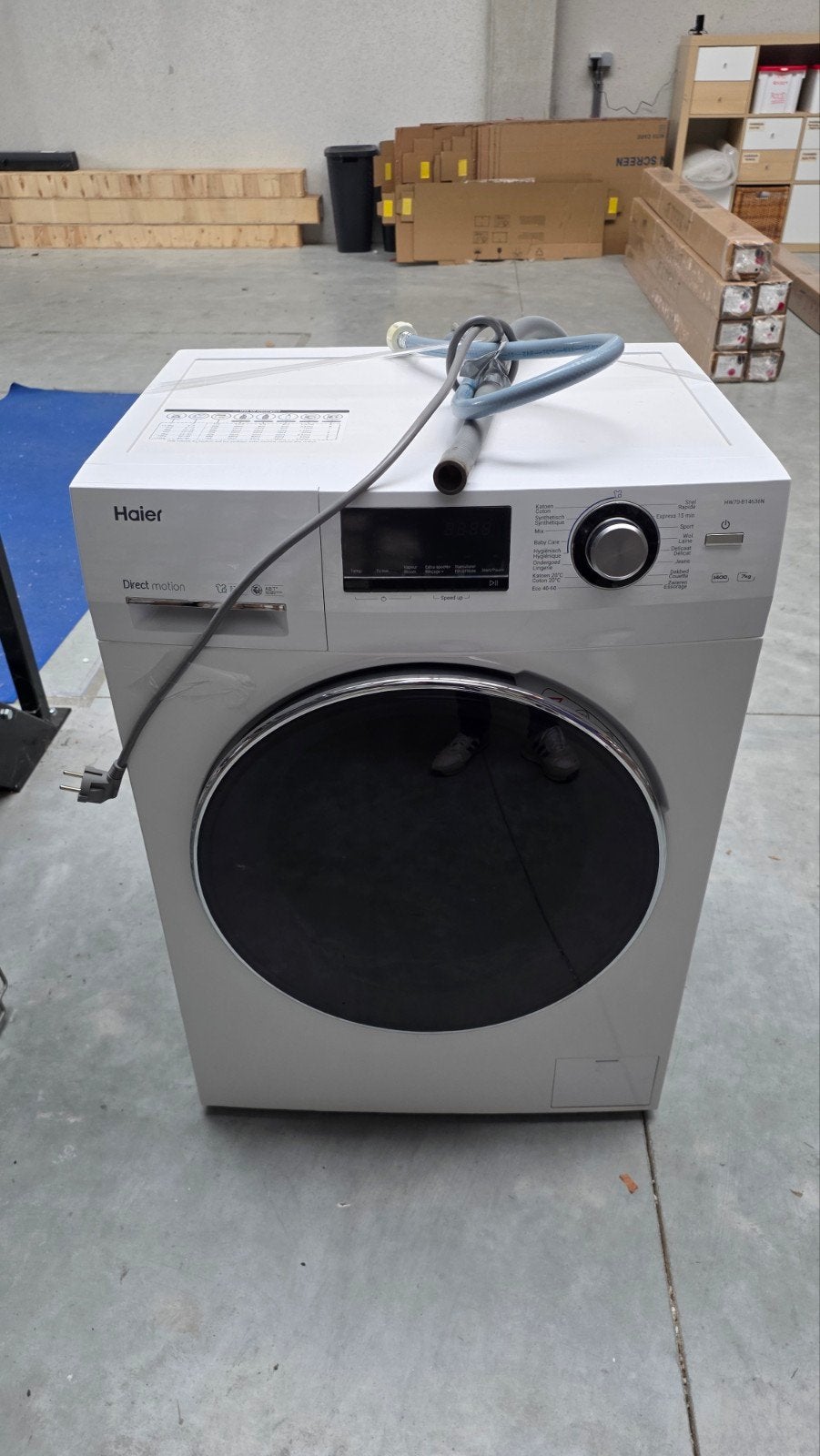 Wasmachine Haier 7kg, Elektronische apparatuur, 6 tot 8 kg, Ophalen, Zo goed als nieuw, Overige typen