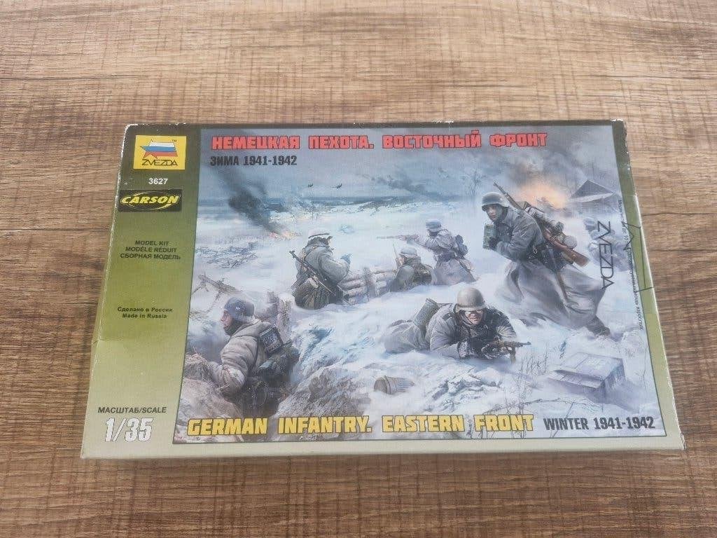 Zvezda 1/35 German Infantry Eastern Front Winter 1941-1942, Ophalen of Verzenden, Nieuw, 1:35 tot 1:50, Figuur of Figuren