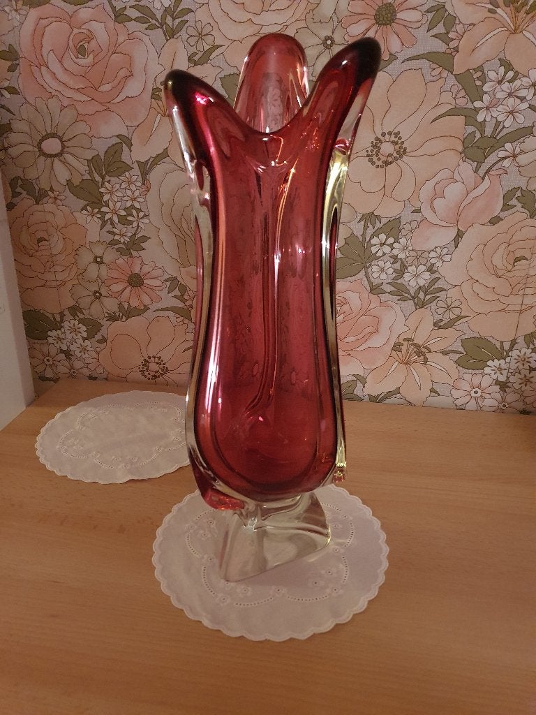 MURANO CHAMBORD VAAS ROZE, Ophalen