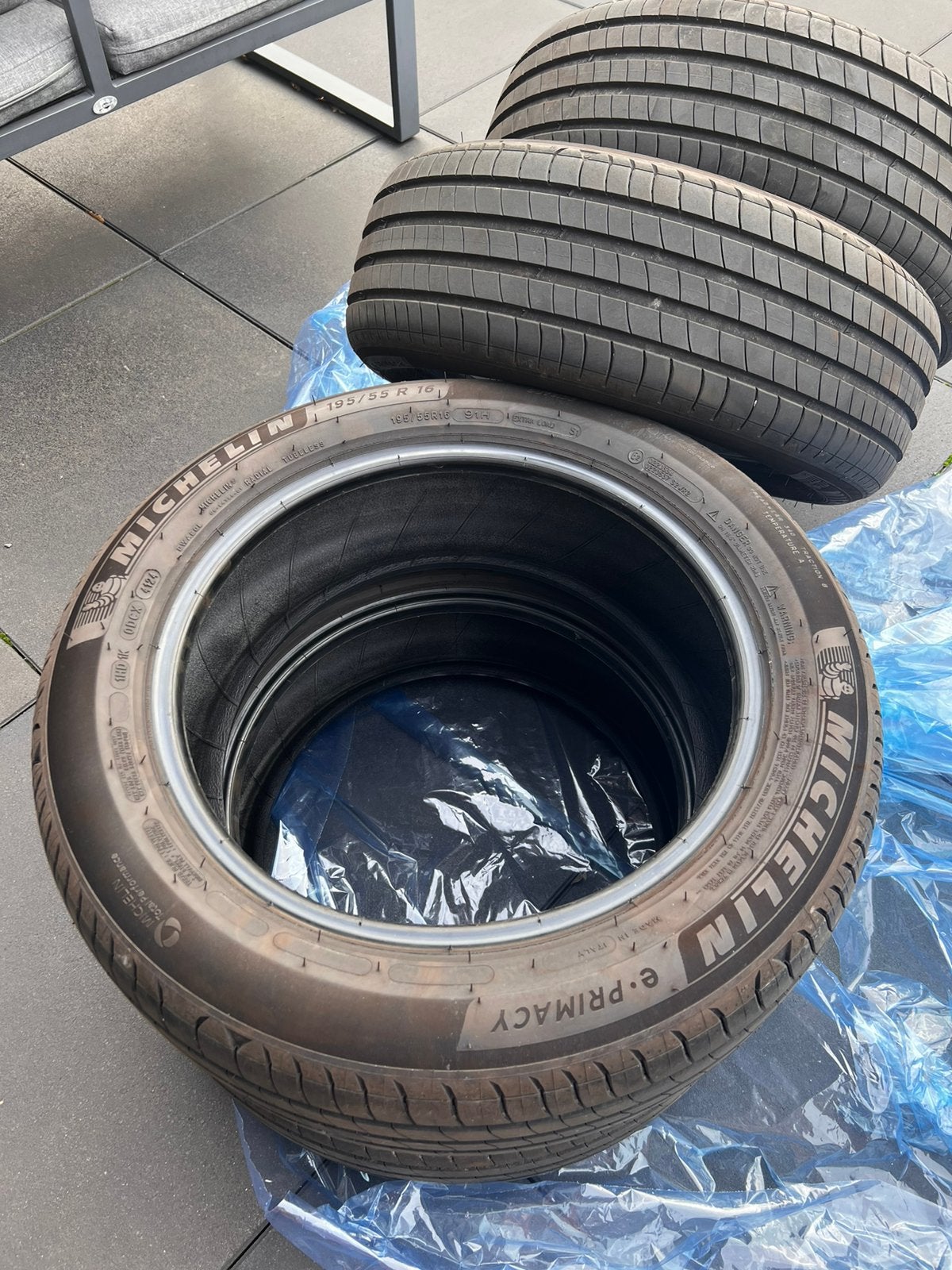 Michelin e.Primacy 195/55 R16 – set van 4, bijna nieuw, Auto-onderdelen, Banden en Velgen, Ophalen, 16 inch, Nieuw, Band(en)