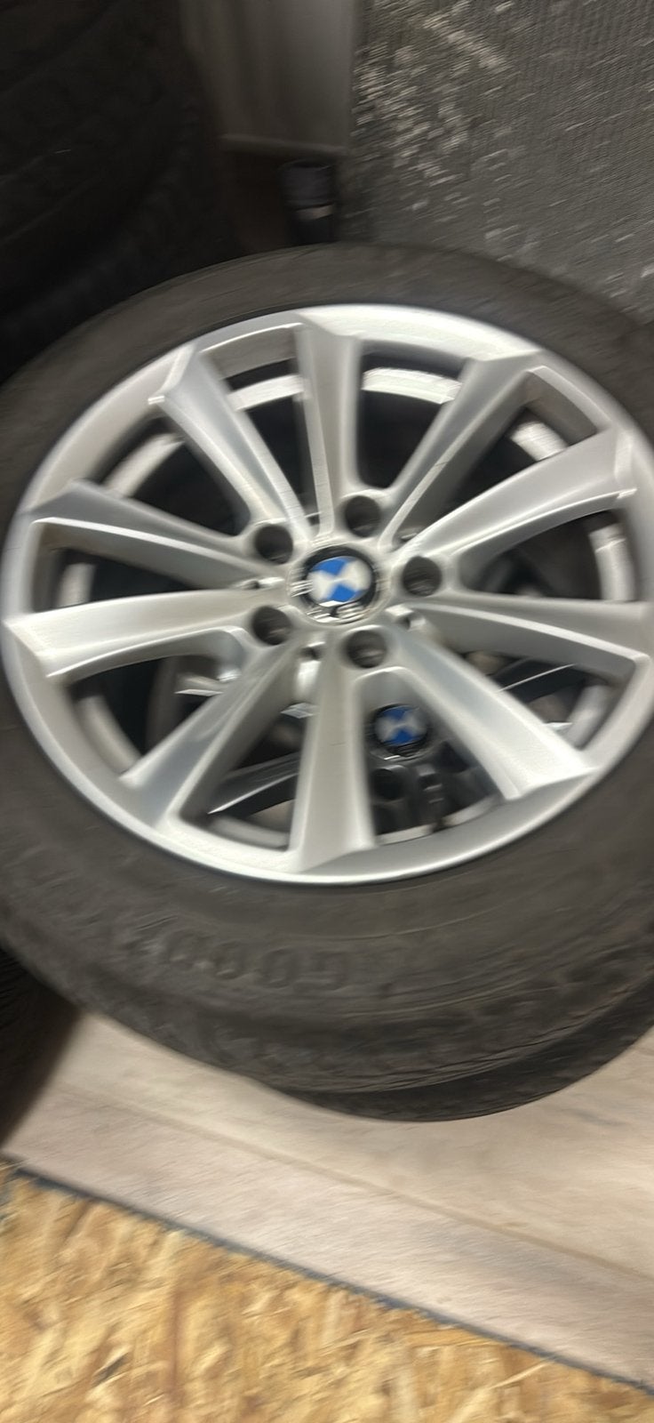 4 jantes bmw serie 5 f10 montee sur e46, Enlèvement ou Envoi, Pneu(s)