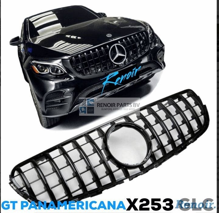 GT GRILL Mercedes GLC Klasse X253 Full Black PANAMERICANA, Gebruikt, -, -, Ophalen of Verzenden