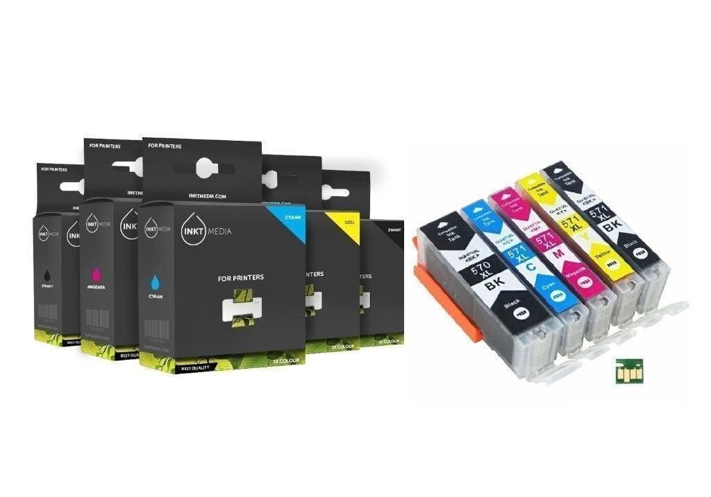 Set Canon PGI-570 & CLI-571 XL serie Inktmedia Huismerk, Enlèvement, Neuf, Cartridge