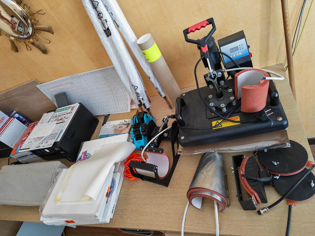Overcomplete set voor bedrukkingen en beletteringen, Ophalen, Zo goed als nieuw
